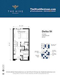 1 bed 1 bath R at The Hive Apartments, Allentown 18101