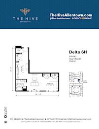 1 bedroom 1 bathroom B at The Hive Apartments, Pennsylvania