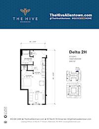 1 bedroom 1 bathroom I at The Hive Apartments, Pennsylvania