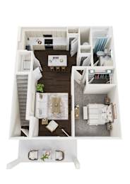 A1 Floor Plan at Pimlico Pointe, Ohio