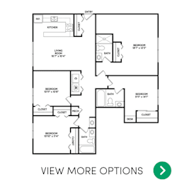 4 bedroom apartment floor plans in East Lansing, MI near Michigan State University | Glenwood