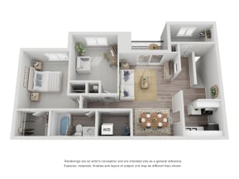  Floor Plan 2 x 1 UPPER
