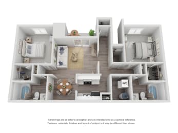  Floor Plan 2 X 2 LOWER