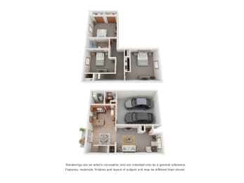 Floor Plan  3 Bed | 1.5 Bath 2-Story