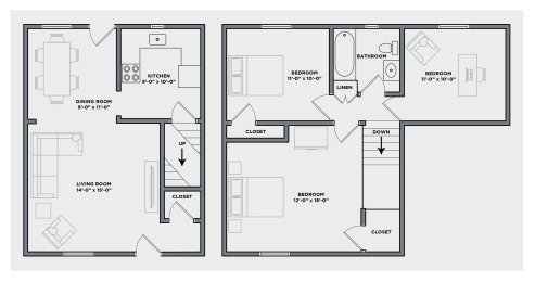 a blueprint of a floor plan of a house
