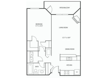 Regency Woods Apartments in Minnetonka, MN 1 Bedroom 1 Bath