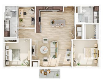 2 bed 2 bath H at The Mera, Minnesota 55426