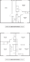 Duplex 4206-4208-Floor Plan at Beach South at the Lake, Robbinsdale