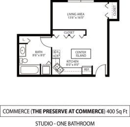 Floor Plan  The Preserve at Commerce Apartments in Rogers, MN Studio