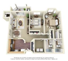 2E Floor Plan at Cityscape, St Louis Park, 55416