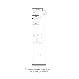 Gingham Floor Plan at The Cosmopolitan, Minnesota, 55101