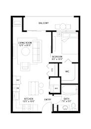 B1 Floor Plan at The Ellory Apartments, Minnesota