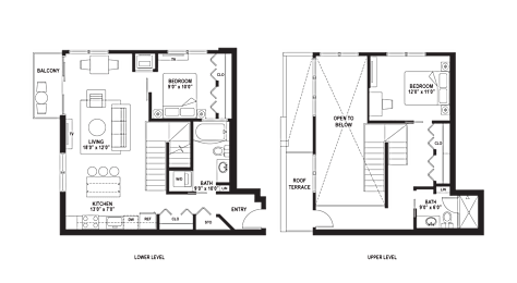 CCL5 Floor Plan at The Ellory Apartments, Minnesota