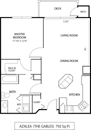 Azalea Floor Plan at The Gables at Park Pointe, St. Louis Park, Minnesota