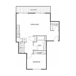 Hills-Floor Plan at Beach South at the Lake, Minnesota