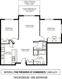 The Preserve at Commerce Apartments in Rogers, MN 2 Bedroom 1 Bath