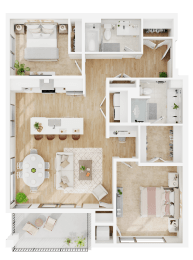 C1 Floor Plan at Lilia, Minnesota, 55118