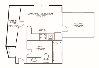 Lilac Floor Plan at Willow Pond, Burnsville, 55337