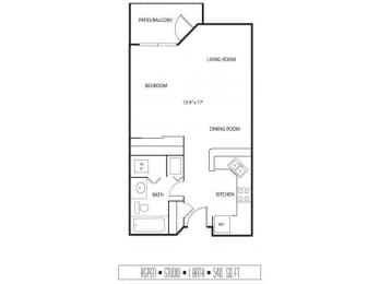 Regency Woods Apartments in Minnetonka, MN Studio