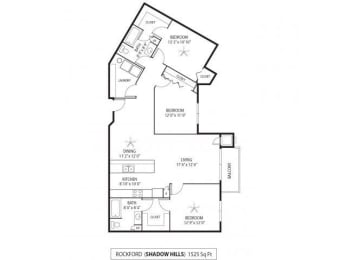 Shadow Hills Apartments in Plymouth, MN 3 Bedroom 2 Bath