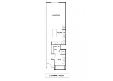 Lowertown Lofts in St. Paul, MN Studio Apartment