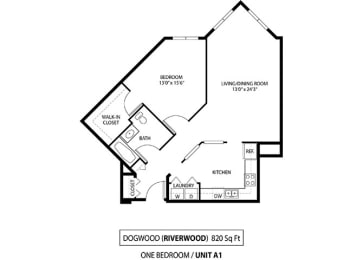 Dogwood floorplan at The Riverwood, Lilydale, 55118
