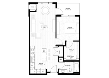 1 bed 1 bath at Nuvelo at Parkside, Apple Valley, 55124