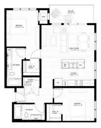 2 bed 2 bath B at Nuvelo at Parkside, Minnesota