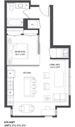 Floorplan C at The Palmer, Minneapolis