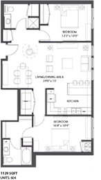 Floorplan N at The Palmer, Minneapolis, 55401