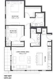 Floorplan O at The Palmer, Minneapolis