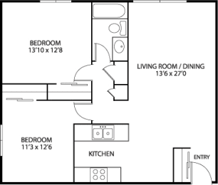 Pine Floor Plan at Silver Ridge, Maplewood, 55119