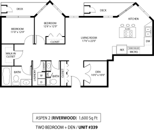 Aspen2 floor plan at The Riverwood, Lilydale, MN, 55118