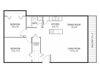Beach South at the Lake Apartments in Robbinsdale, MN 2 beds 1 bath