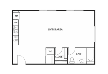 Woodland-Floor Plan at Beach South at the Lake, Minnesota
