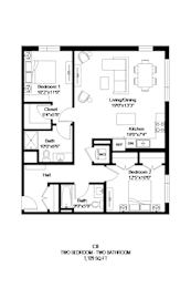 C8 Floor Plan at Zelia on Seven in St. Louis Park, MN 55416