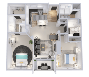 a floor plan of the residence