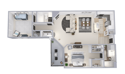 a floor plan of a house