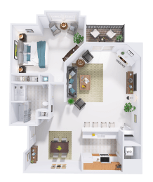 a floor plan of a house