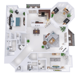 a floor plan of a house