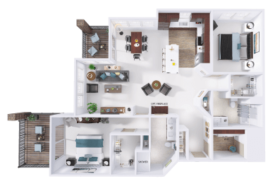 a floor plan of a house