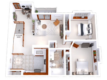 a floor plan of a house