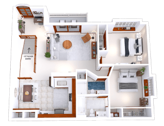 a floor plan of a house