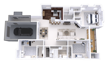 a floor plan of a house