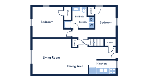 2 bedroom, 1 Bathroom Apartment Home at Willowbrooke Apartments & Townhomes at 396 Willowbrooke Drive, Brockport, NY 14450