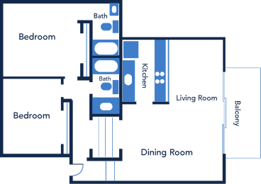Marina Floorplan at Residences at Soho in Tampa, FL