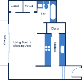 Studio Apartment Home Tuscany at Residences at Soho in Tampa, FL