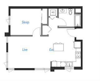  Floor Plan A2- 1A