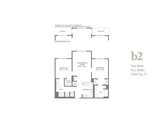  Floor Plan ar-2b2 | 2 Bed | 2 Bath