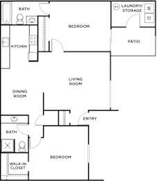  Floor Plan Two Bedroom Casita